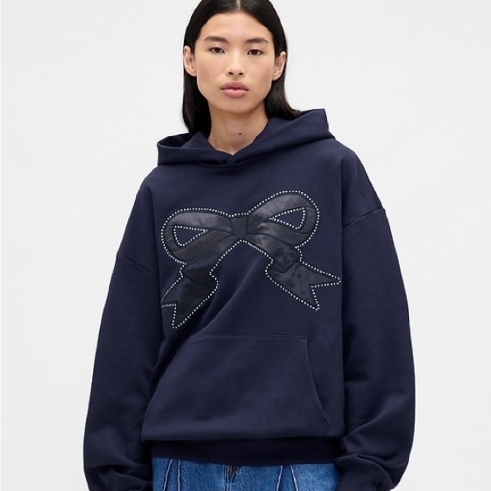 Sandy Liang x GAP Heavyweight Bow Oversized Hoodie